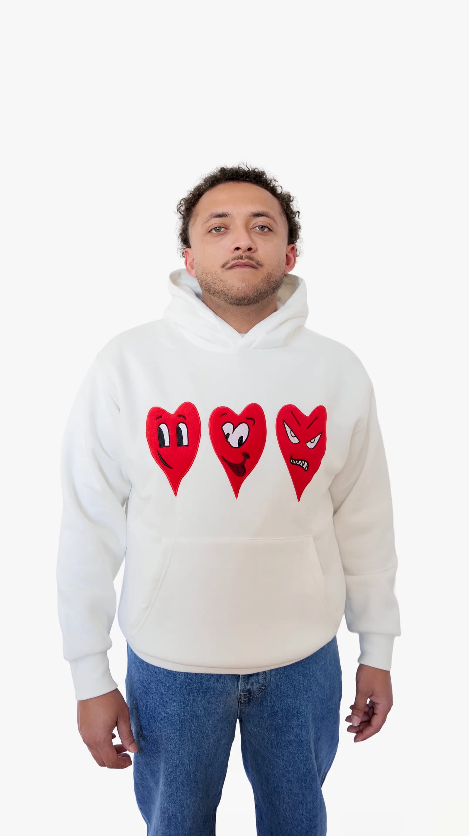 Sweat Emoticoeurs Blanc