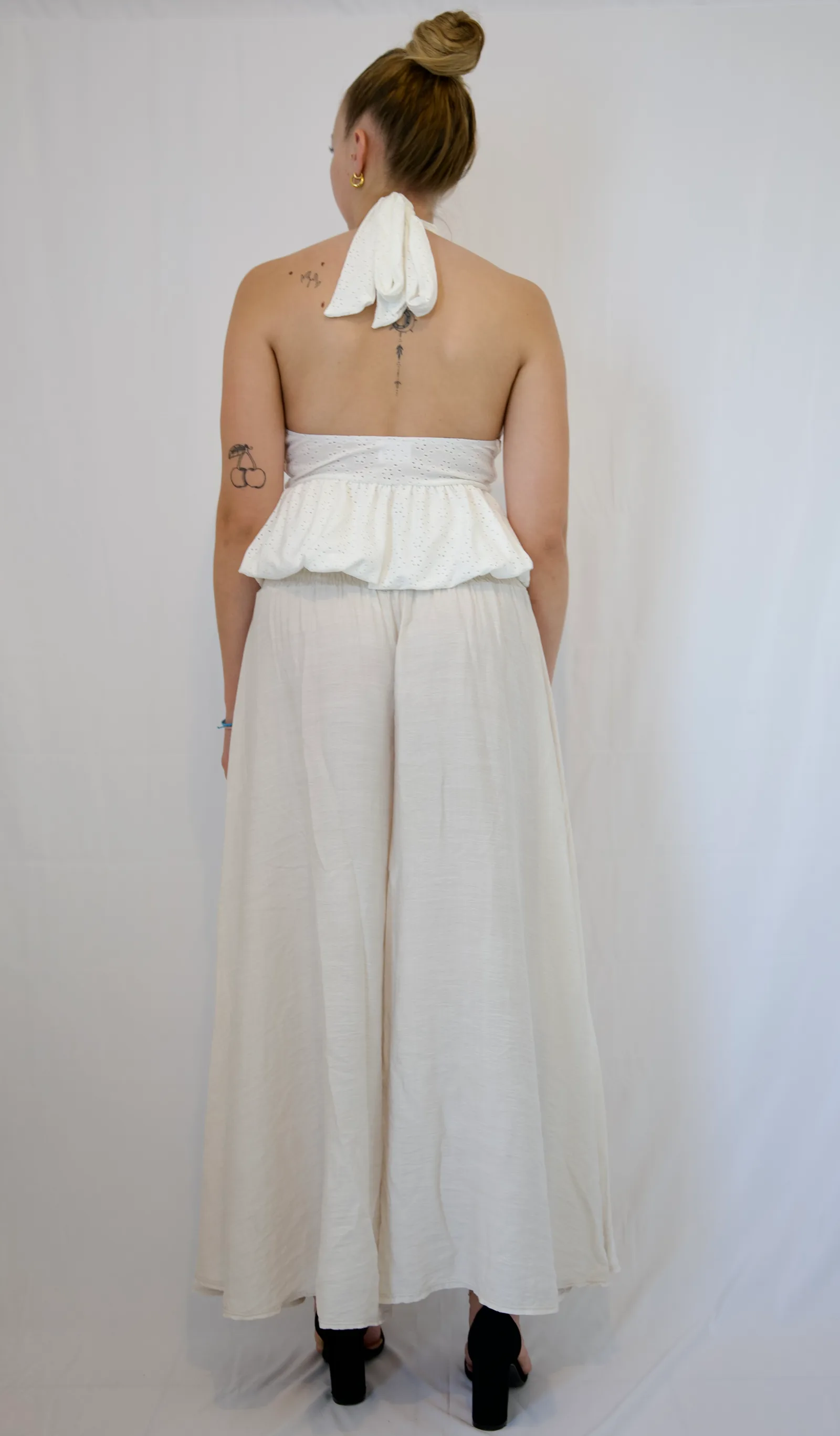 Pantalon Emilie Ecru - Vue 3