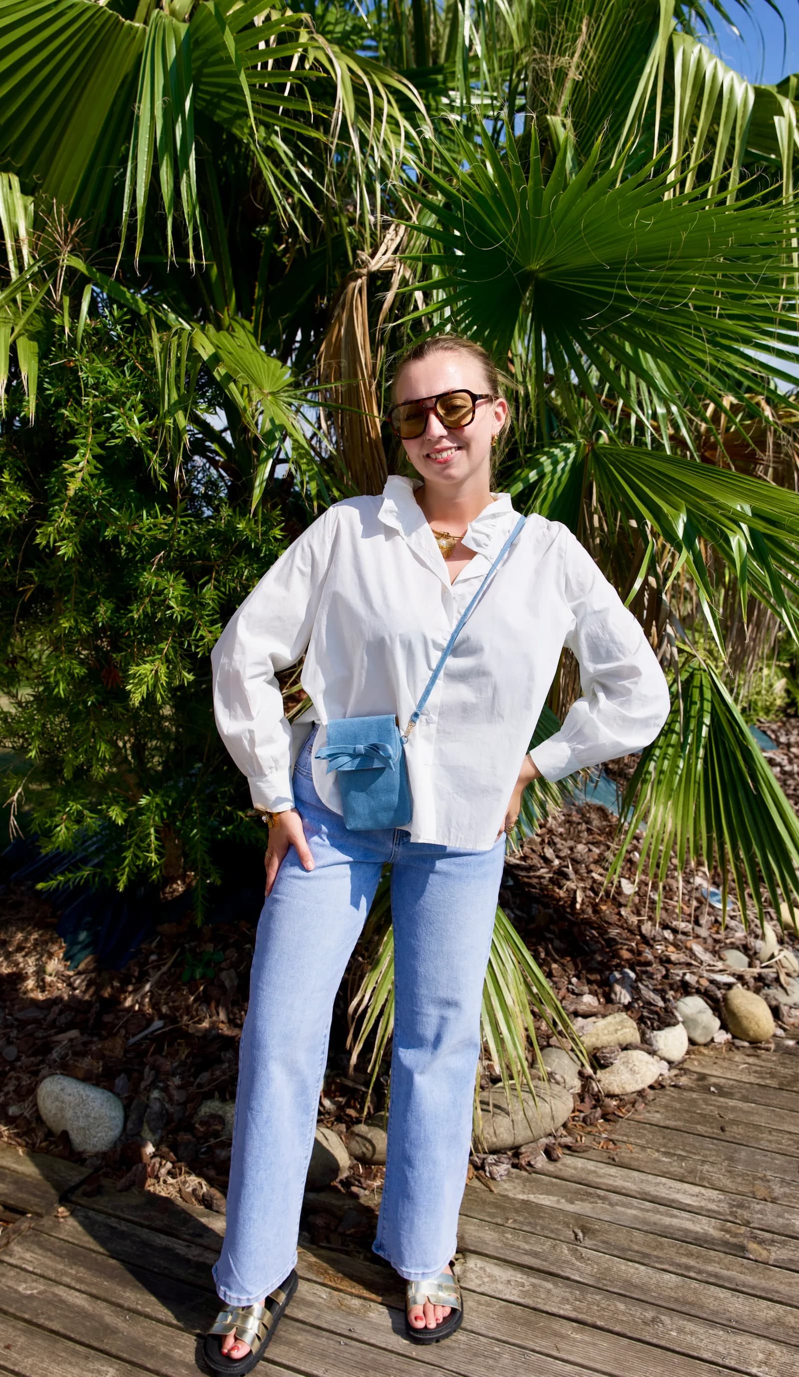Pochette téléphone Solis Bleu